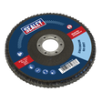 Sealey FD12560 125mm Zirconium Flap Disc 60Grit 22mm Bore