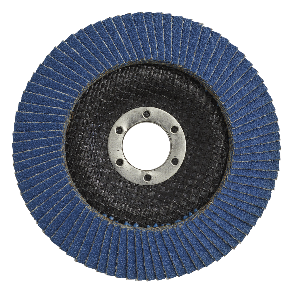 Sealey FD12560 125mm Zirconium Flap Disc 60Grit 22mm Bore - additional view 2