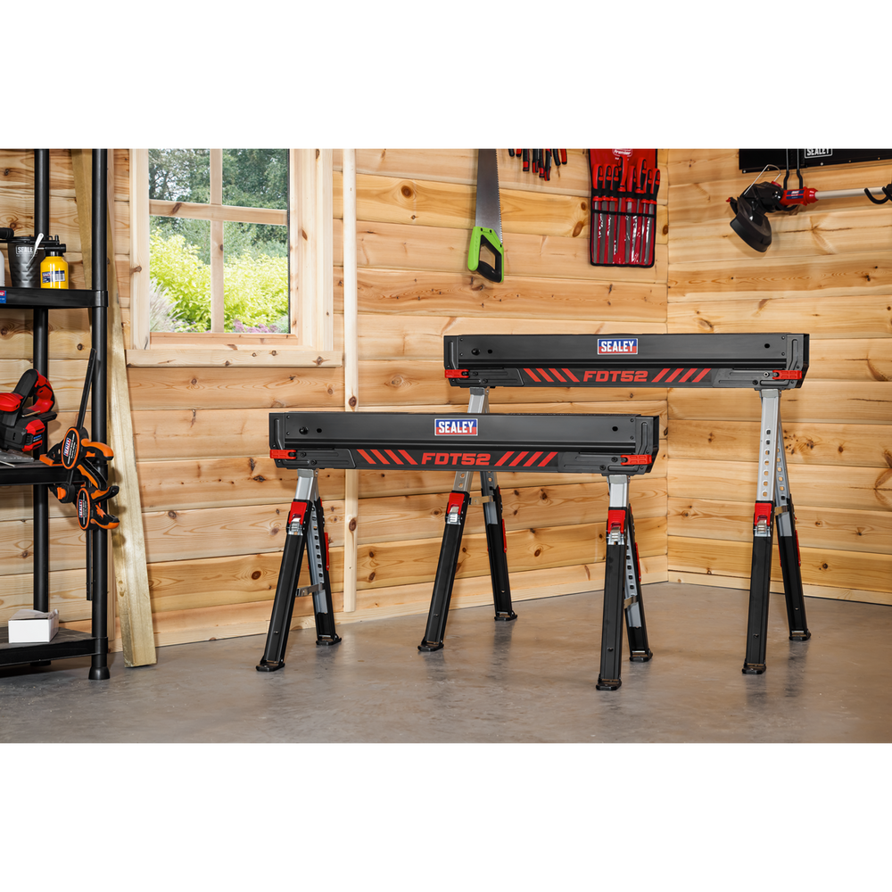 Sealey FDT52 Adjustable Sawhorse Set 2pc - additional view 15