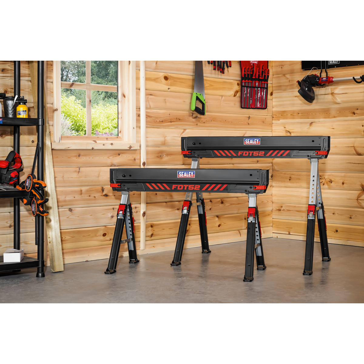 Sealey FDT52 Adjustable Sawhorse Set 2pc - additional view 19