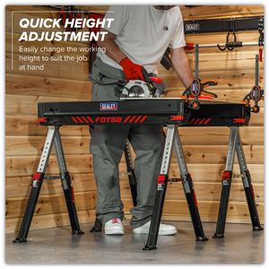 Sealey FDT52 Adjustable Sawhorse Set 2pc - additional view 22
