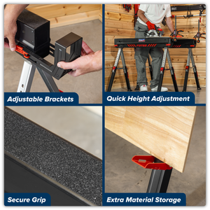 Sealey FDT52 Adjustable Sawhorse Set 2pc - additional view 24