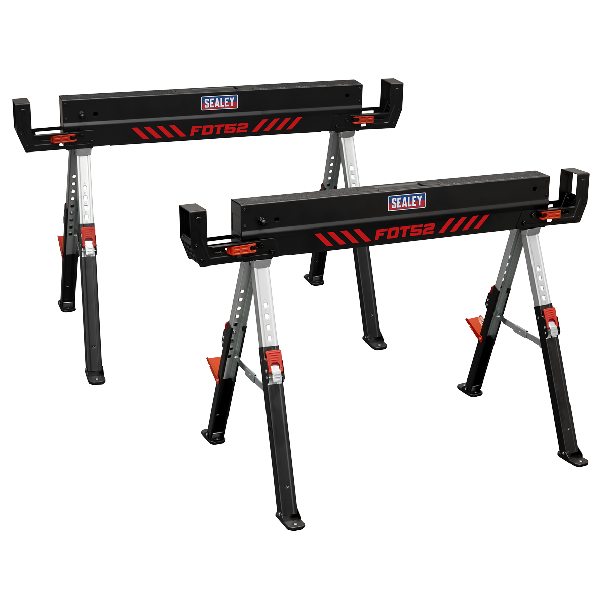 Sealey FDT52 Adjustable Sawhorse Set 2pc