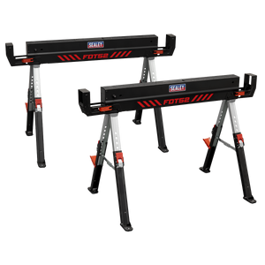 Sealey FDT52 Adjustable Sawhorse Set 2pc