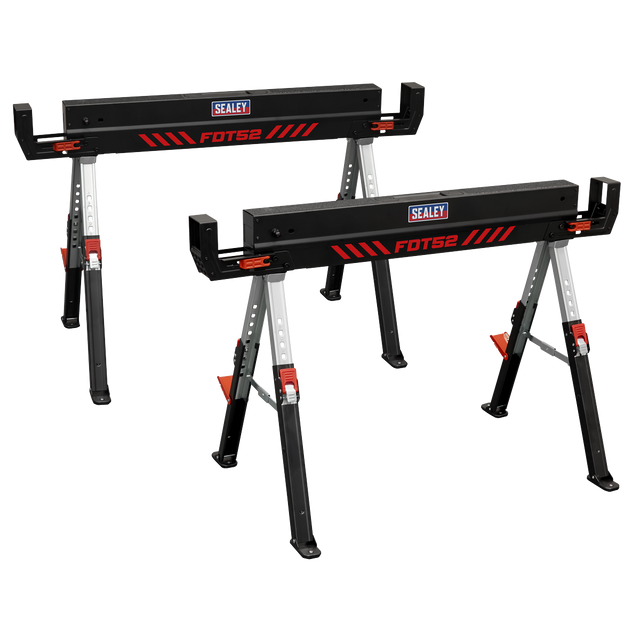 Sealey FDT52 Adjustable Sawhorse Set 2pc