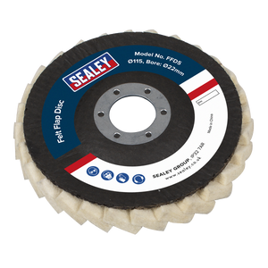 Sealey FFD5 Felt Flap Disc Ø115mm Ø22mm Bore - Pack of 5 - additional view 3