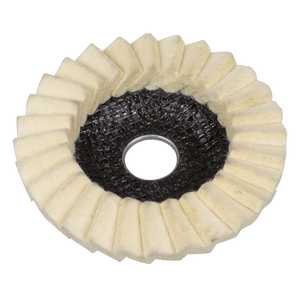 Sealey FFD5 Felt Flap Disc Ø115mm Ø22mm Bore - Pack of 5 - additional view 2
