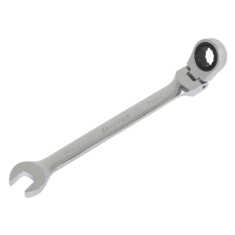 Sealey FHRCW10 Premier Flexi-Head Ratchet Combination Spanner 10mm - additional view 2