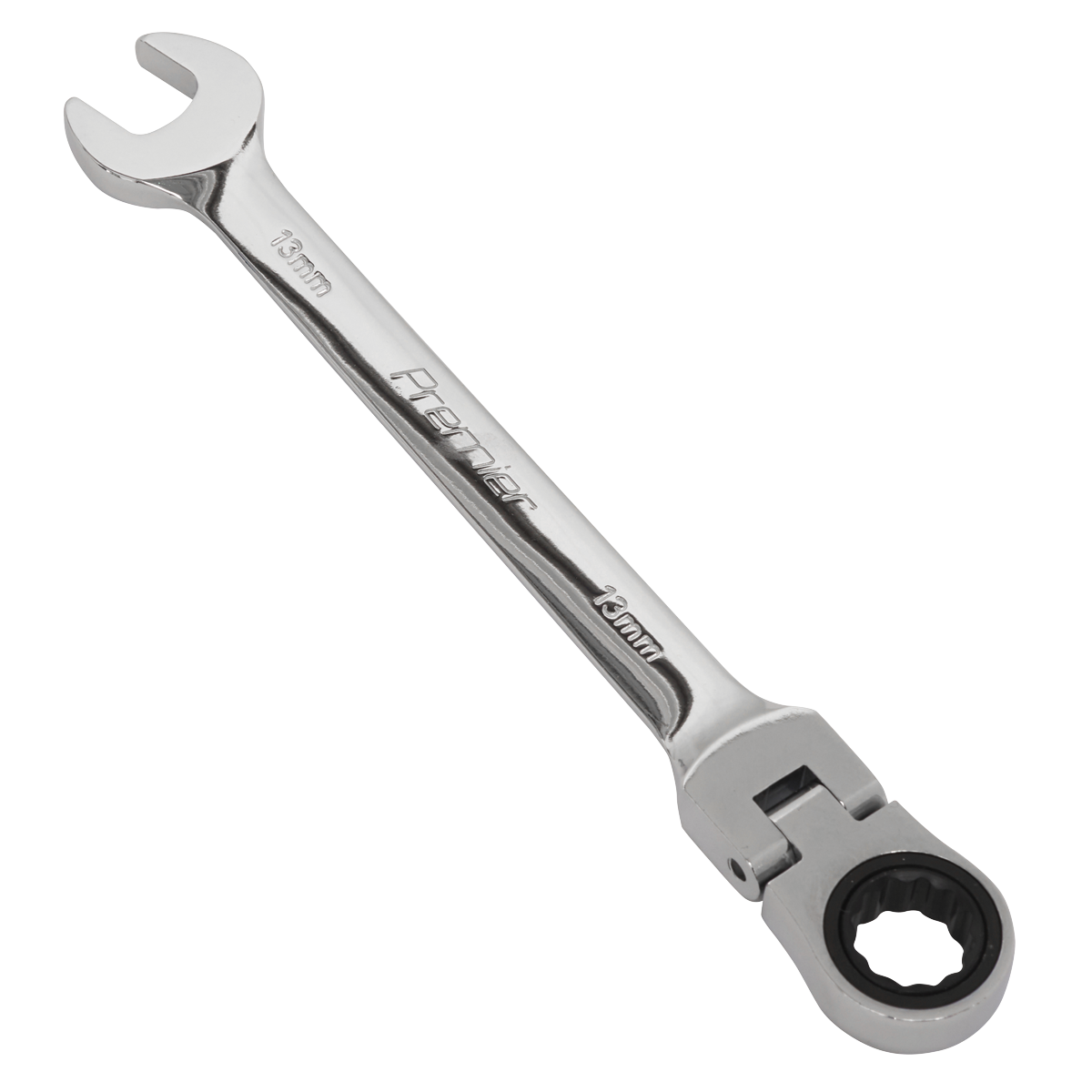 Sealey FHRCW13 Premier Flexi-Head Ratchet Combination Spanner 13mm