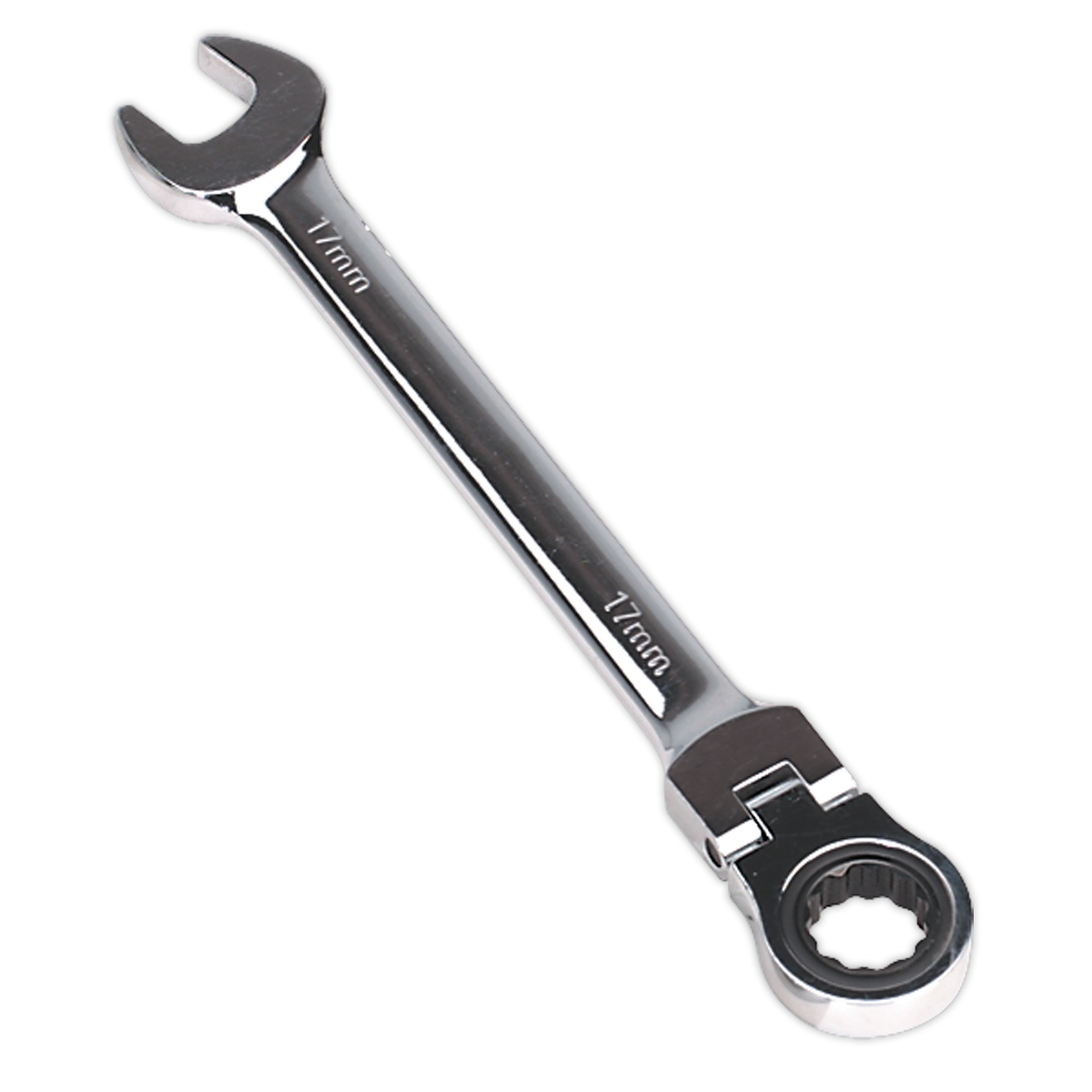 Sealey FHRCW17 Premier Flexi-Head Ratchet Combination Spanner 17mm