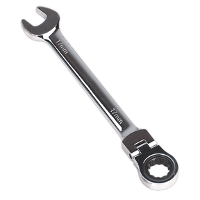 Sealey FHRCW17 Premier Flexi-Head Ratchet Combination Spanner 17mm