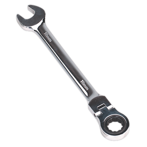 Sealey FHRCW18 Premier Flexi-Head Ratchet Combination Spanner 18mm