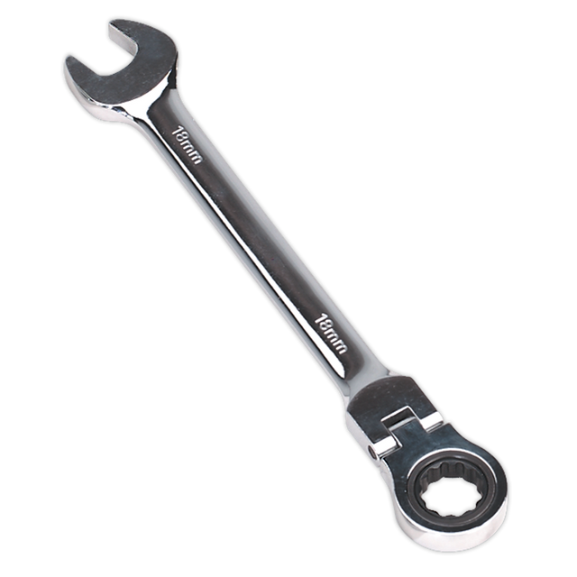 Sealey FHRCW18 Premier Flexi-Head Ratchet Combination Spanner 18mm