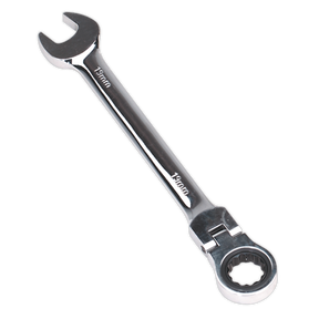 Sealey FHRCW19 Premier Flexi-Head Ratchet Combination Spanner 19mm