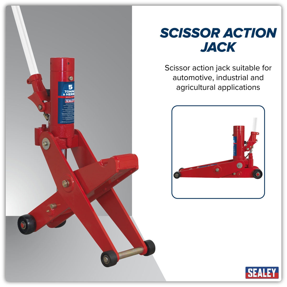 Sealey FJ45 Hydraulic Forklift/Tractor Jack 4/5 Tonne - additional view 8