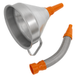 Sealey FM20F Metal Flexible Spout Funnel with Filter 200mm