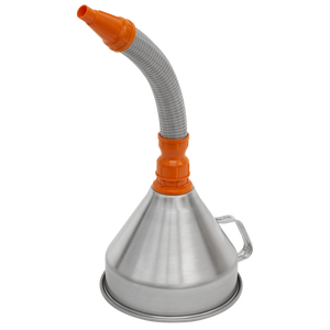 Sealey FM20F Metal Flexible Spout Funnel with Filter 200mm - additional view 2