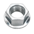 Sealey FN10 Zinc Plated Serrated Flange Nut M10 - Pack of 100