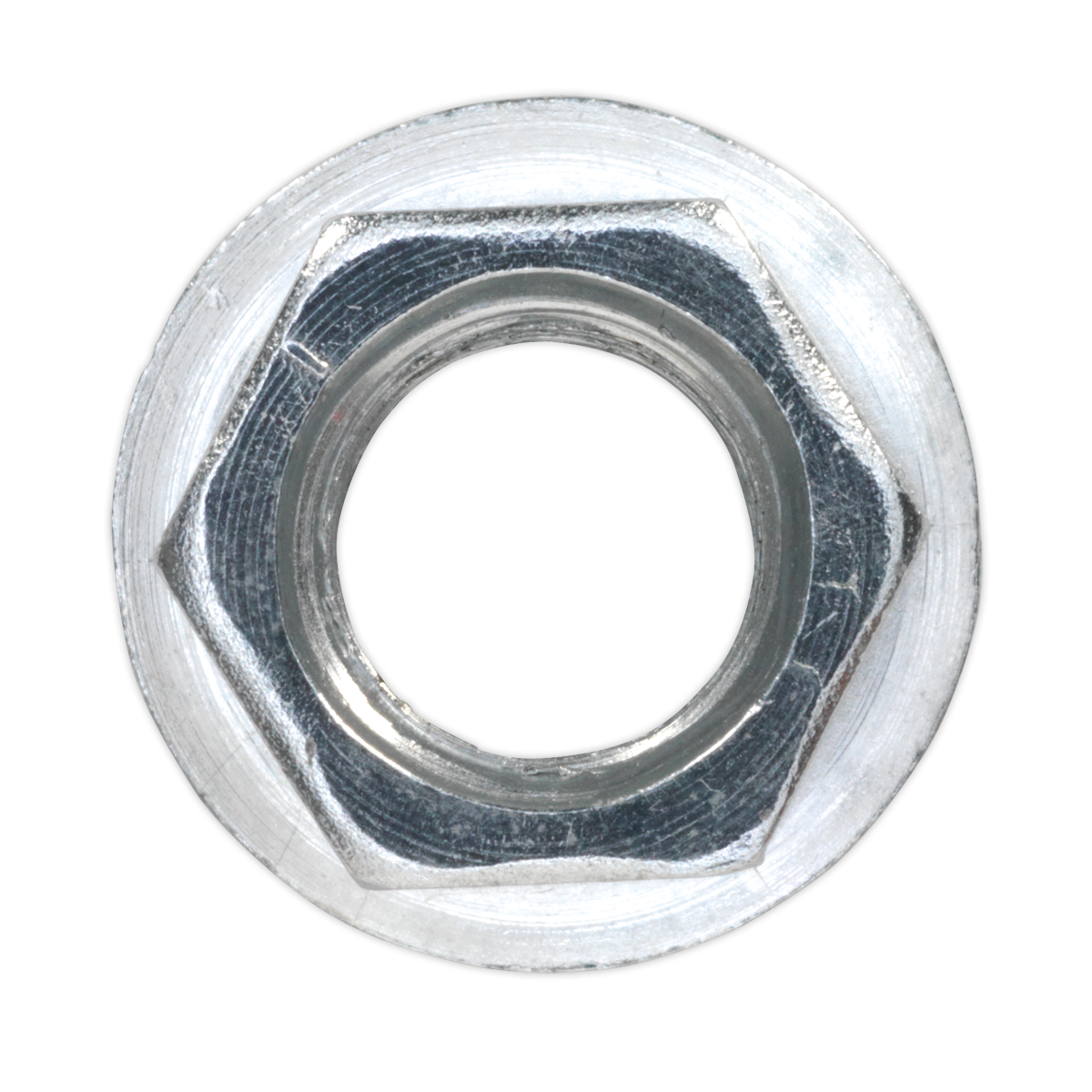 Sealey FN10 Zinc Plated Serrated Flange Nut M10 - Pack of 100 - additional view 5