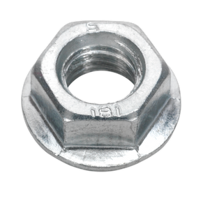 Sealey FN12 Zinc Plated Serrated Flange Nut M12 - Pack of 50