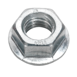 Sealey FN12 Zinc Plated Serrated Flange Nut M12 - Pack of 50