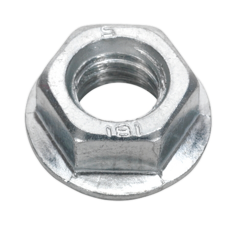 Sealey FN12 Zinc Plated Serrated Flange Nut M12 - Pack of 50