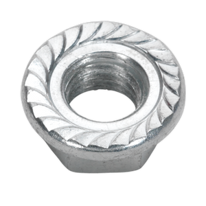 Sealey FN12 Zinc Plated Serrated Flange Nut M12 - Pack of 50 - additional view 4