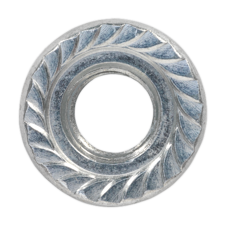 Sealey FN12 Zinc Plated Serrated Flange Nut M12 - Pack of 50 - additional view 2