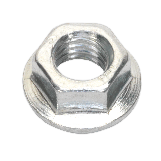Sealey FN5 Zinc Plated Serrated Flange Nut M5 - Pack of 100
