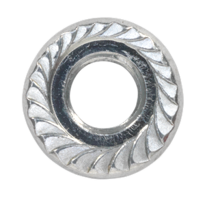 Sealey FN5 Zinc Plated Serrated Flange Nut M5 - Pack of 100 - additional view 5