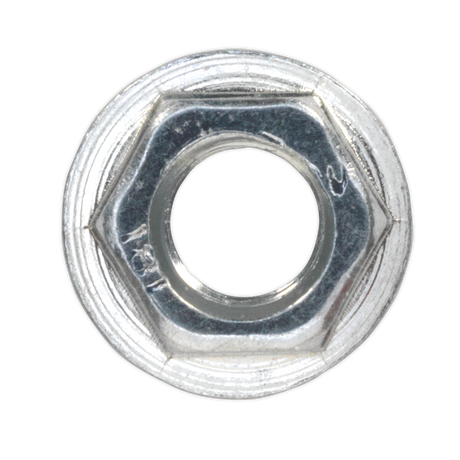 Sealey FN5 Zinc Plated Serrated Flange Nut M5 - Pack of 100 - additional view 2
