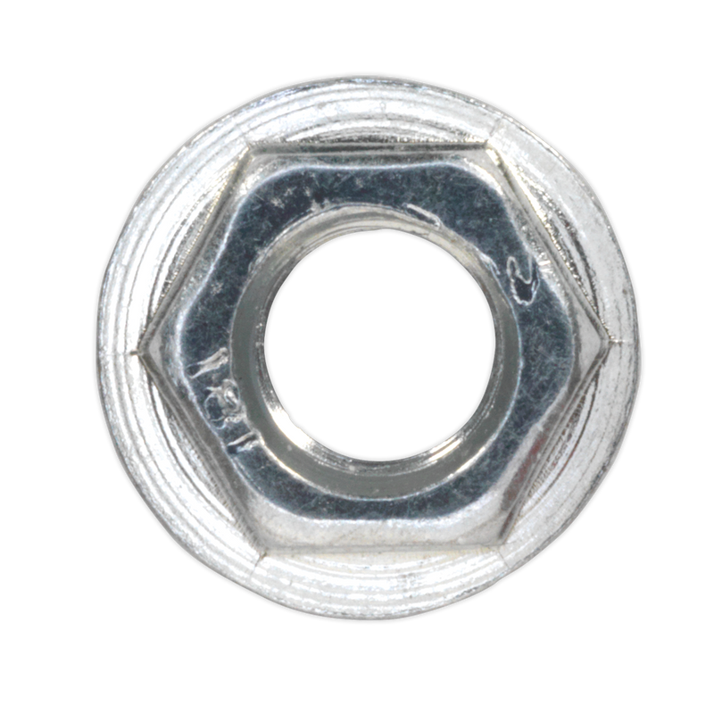 Sealey FN5 Zinc Plated Serrated Flange Nut M5 - Pack of 100 - additional view 2