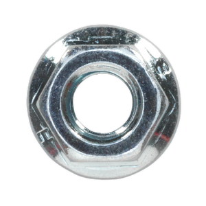 Sealey FN6 Zinc Plated Serrated Flange Nut M6 - Pack of 100 - additional view 5