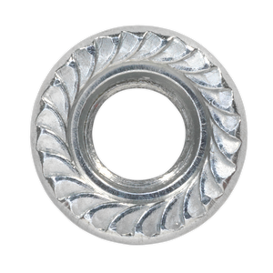 Sealey FN8 Zinc Plated Serrated Flange Nut M8 - Pack of 100 - additional view 4