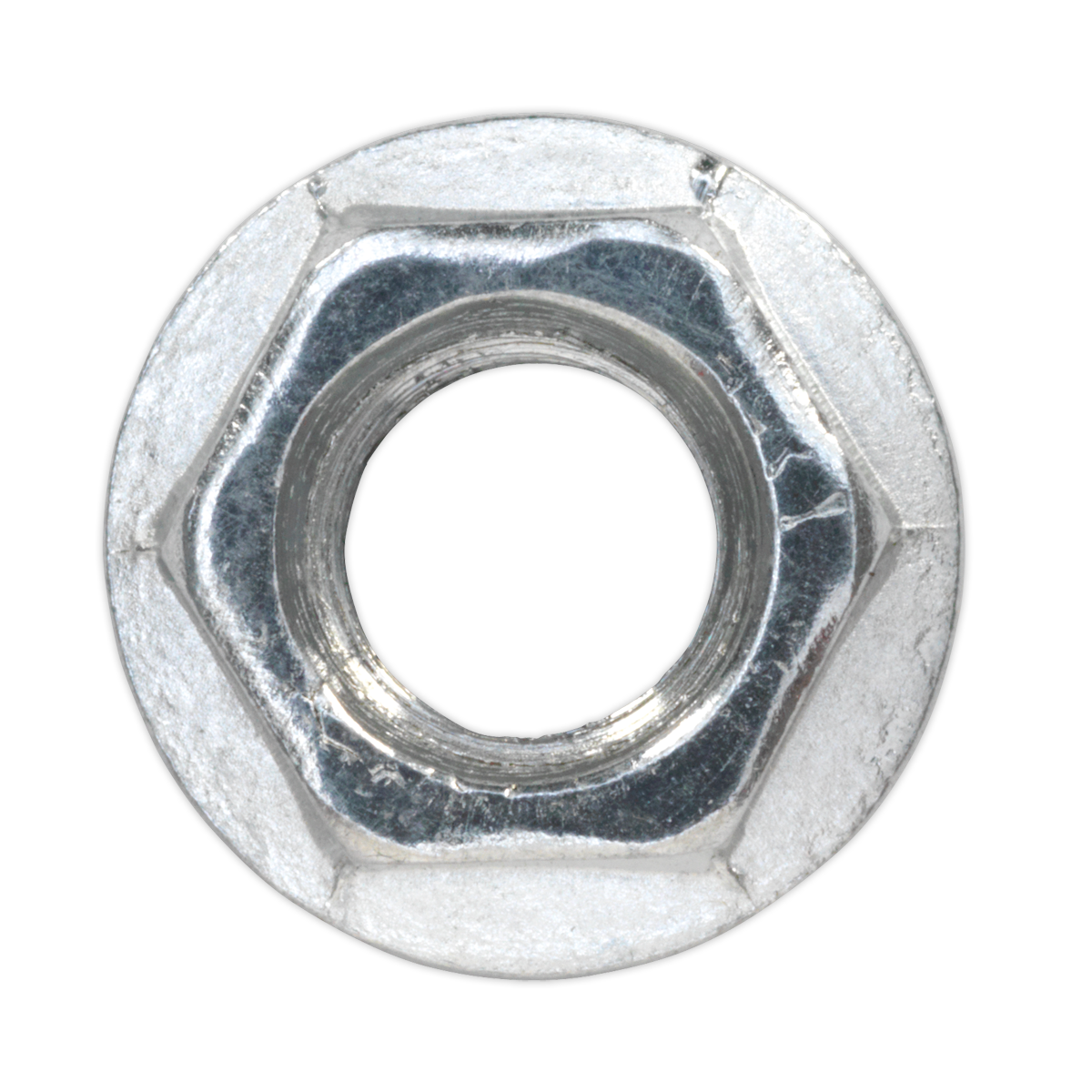 Sealey FN8 Zinc Plated Serrated Flange Nut M8 - Pack of 100 - additional view 5