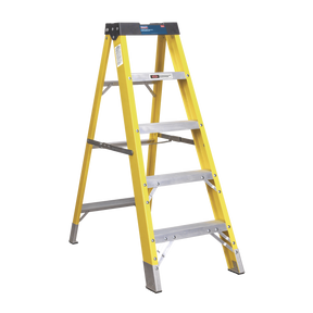 Sealey FSL5 Fibreglass Step Ladder 4-Tread - EN 131