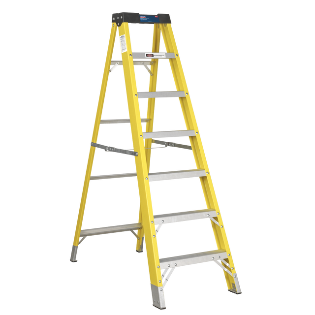Sealey FSL7 Fibreglass Step Ladder 6-Tread - EN 131