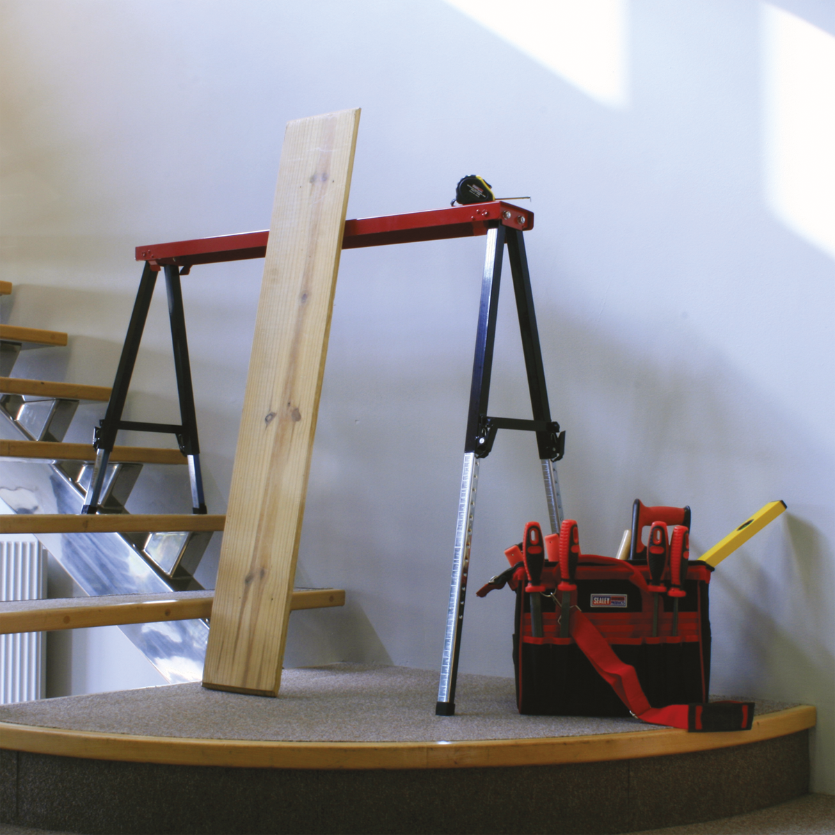 Sealey FTAL12 Fold Down Trestle with Adjustable Legs - Pair - additional view 6