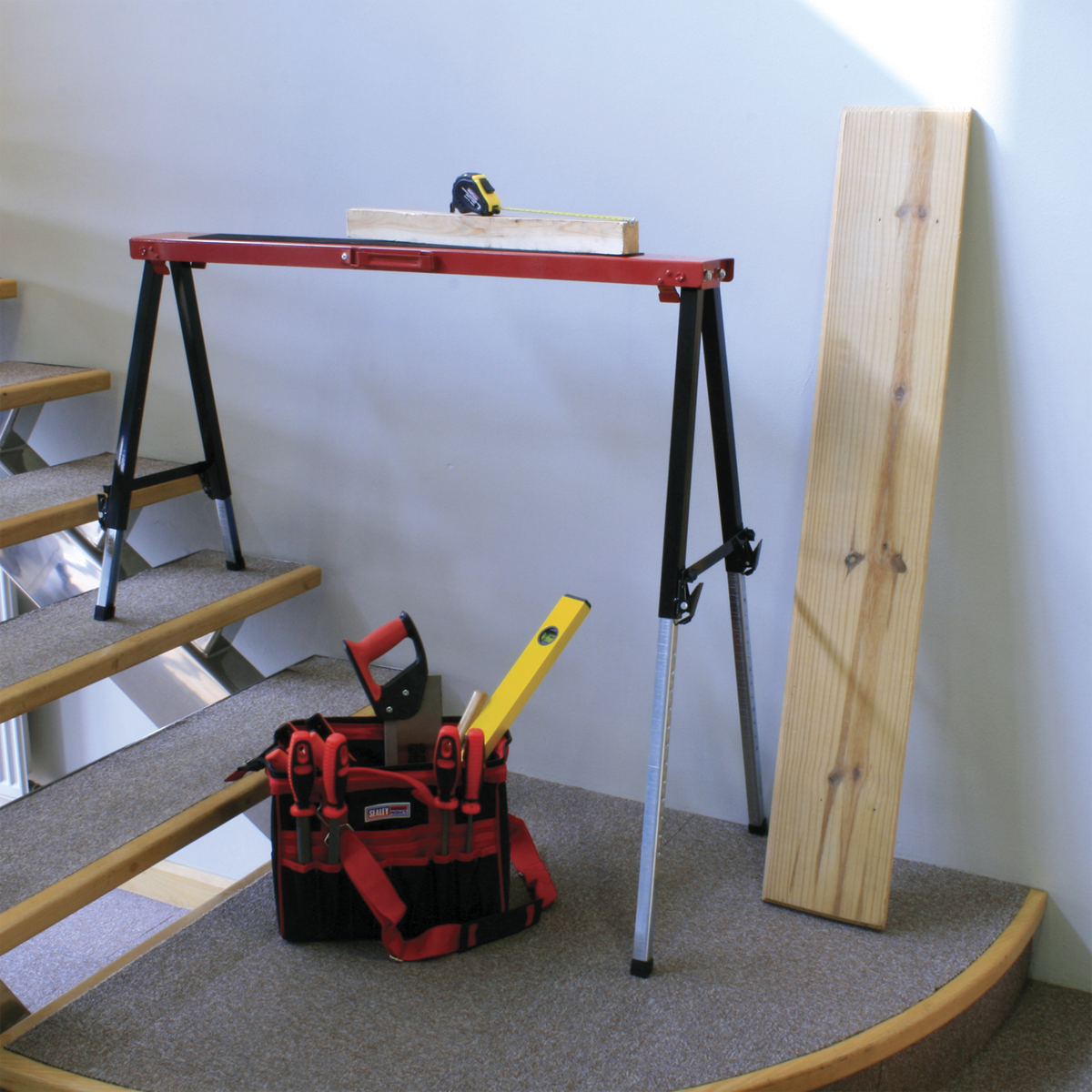Sealey FTAL12 Fold Down Trestle with Adjustable Legs - Pair - additional view 7
