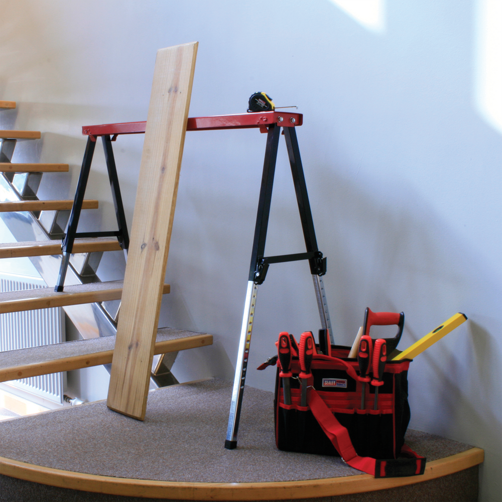 Sealey FTAL12 Fold Down Trestle with Adjustable Legs - Pair - additional view 8