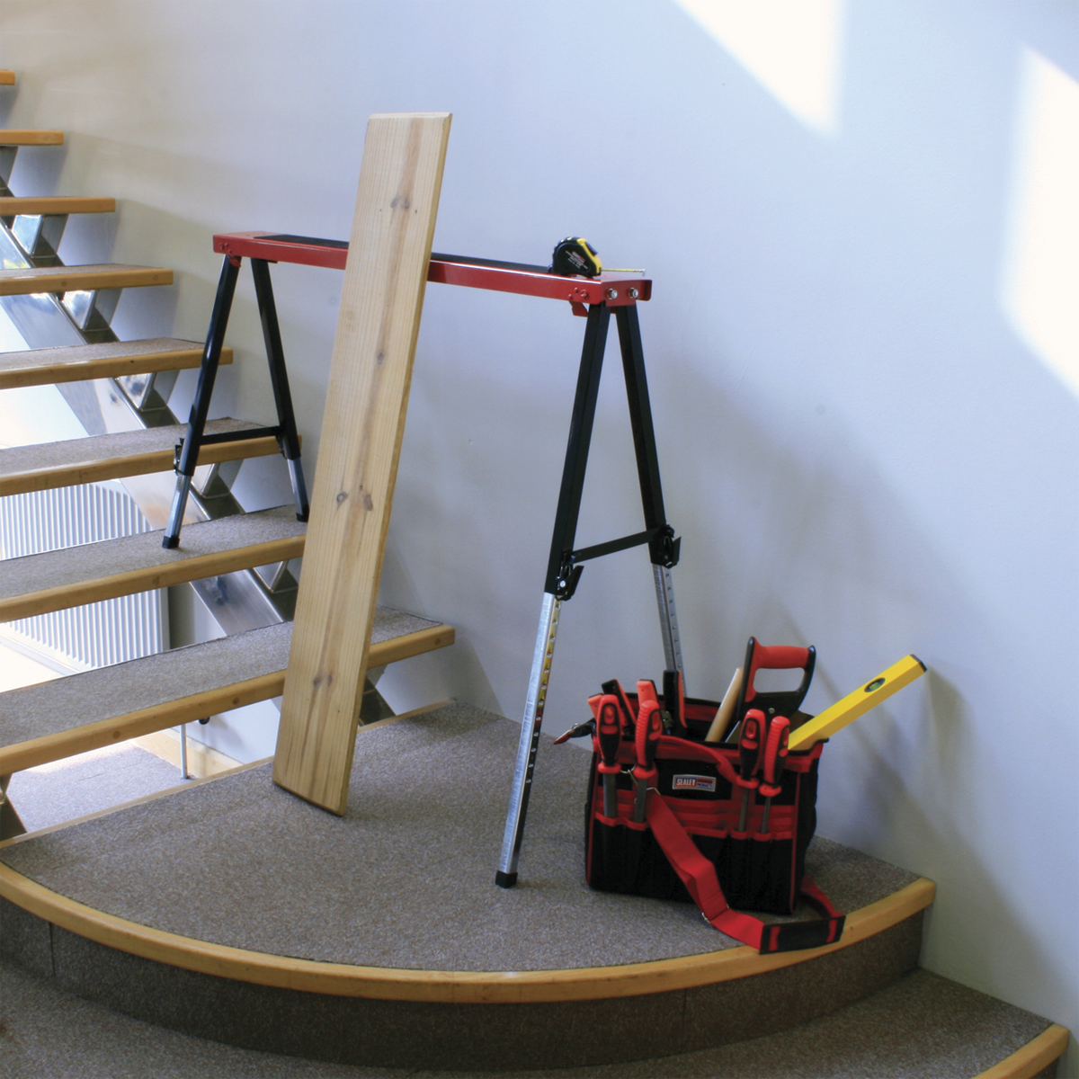Sealey FTAL12 Fold Down Trestle with Adjustable Legs - Pair - additional view 9