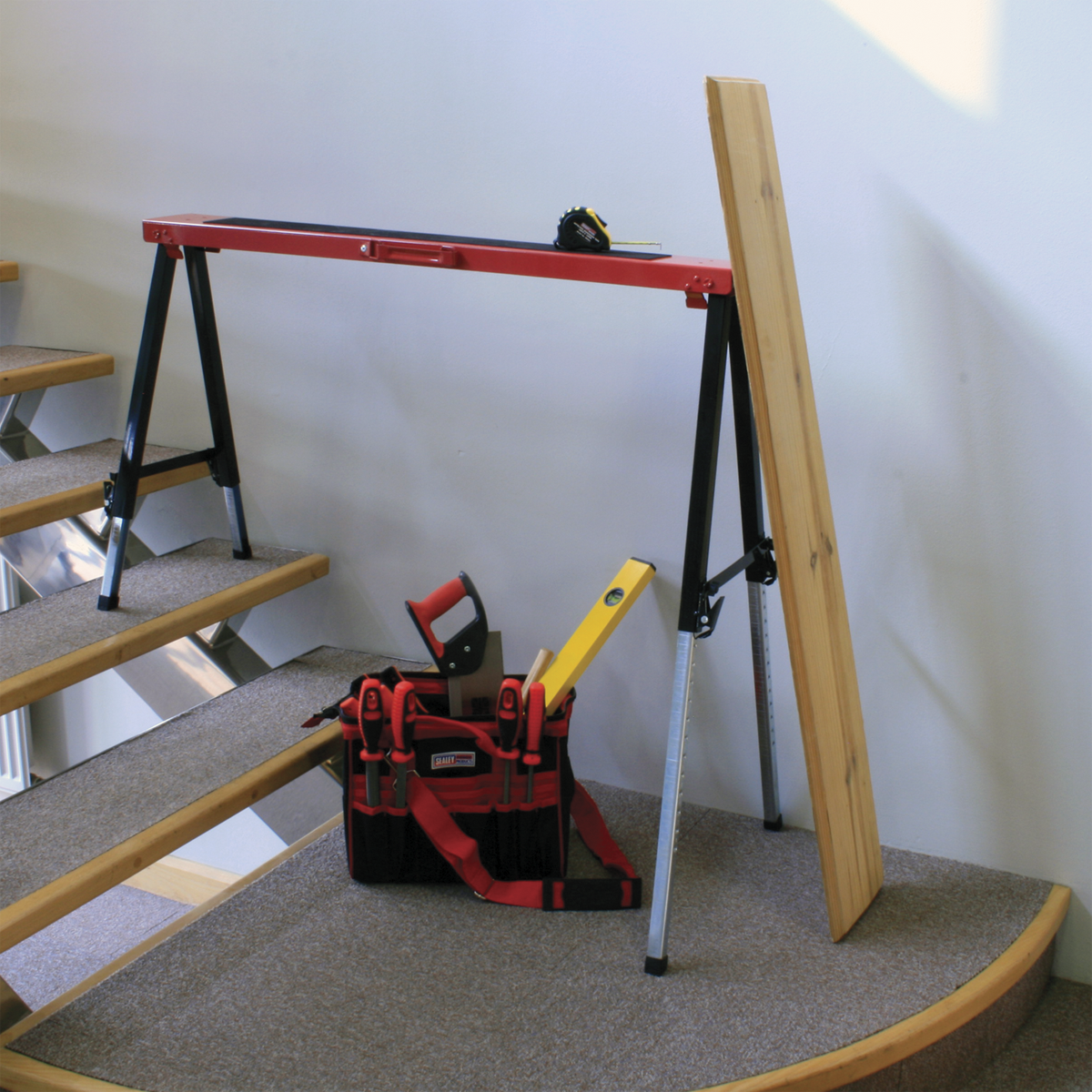 Sealey FTAL12 Fold Down Trestle with Adjustable Legs - Pair - additional view 10