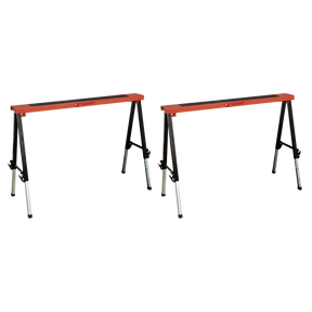 Sealey FTAL12 Fold Down Trestle with Adjustable Legs - Pair