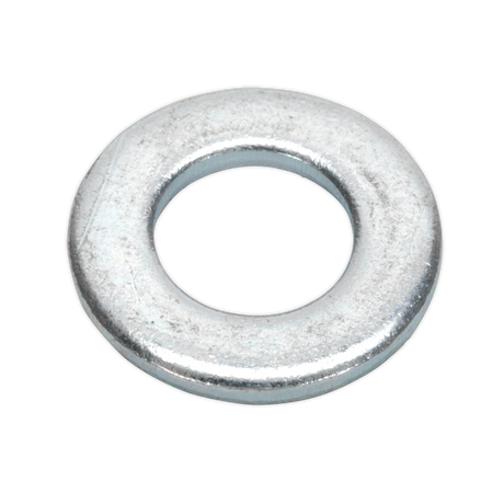 Sealey FWA1021 Zinc Plated Form A Flat Washer M10 x 21mm, DIN 125 - Pack of 100
