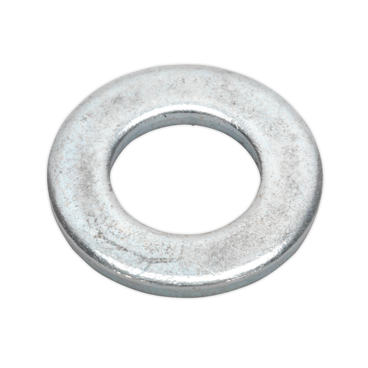 Sealey FWA1224 Zinc Plated Form A Flat Washer M12 x 24mm, DIN 125 - Pack of 100