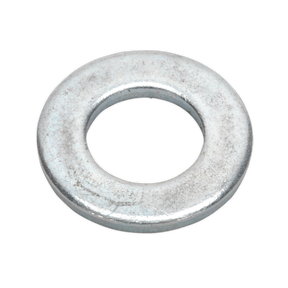 Sealey FWA1224 Zinc Plated Form A Flat Washer M12 x 24mm, DIN 125 - Pack of 100