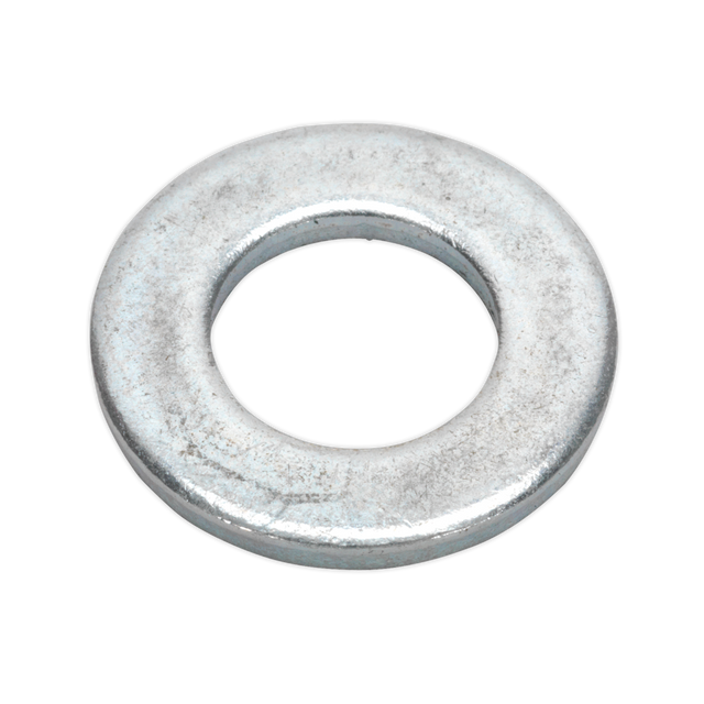 Sealey FWA1224 Zinc Plated Form A Flat Washer M12 x 24mm, DIN 125 - Pack of 100