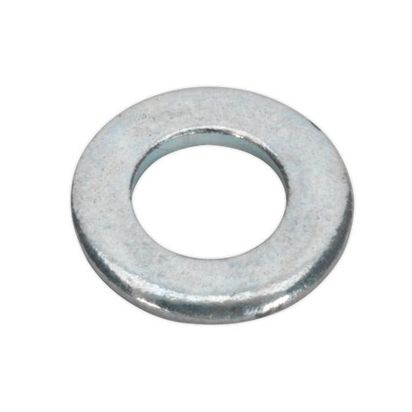 Sealey FWA49 Zinc Plated Form A Flat Washer M4 x 9mm, DIN 125 - Pack of 100