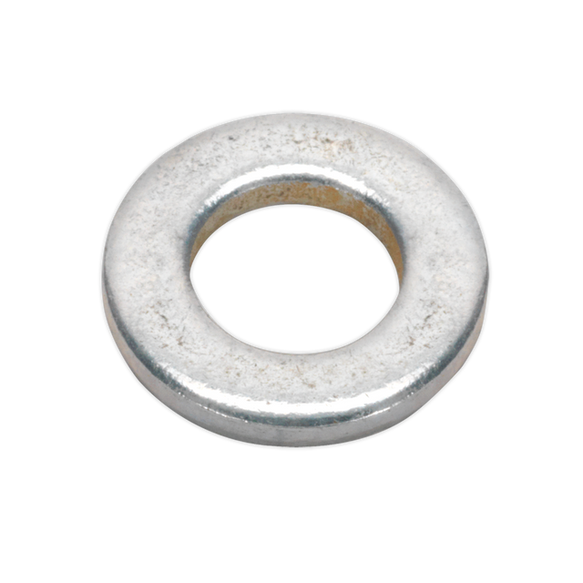 Sealey FWA612 Zinc Plated Form A Flat Washer M6 x 12mm, DIN 125 - Pack of 100