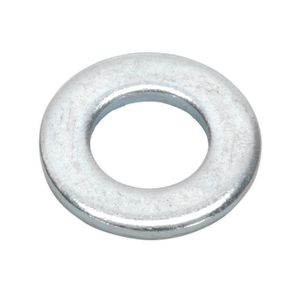 Sealey FWA817 Zinc Plated Form A Flat Washer M8 x 17mm, DIN 125 - Pack of 100